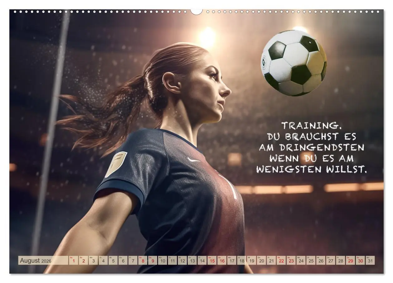 Bild: 9783457531891 | Motivation und Fußball (hochwertiger Premium Wandkalender 2026 DIN...
