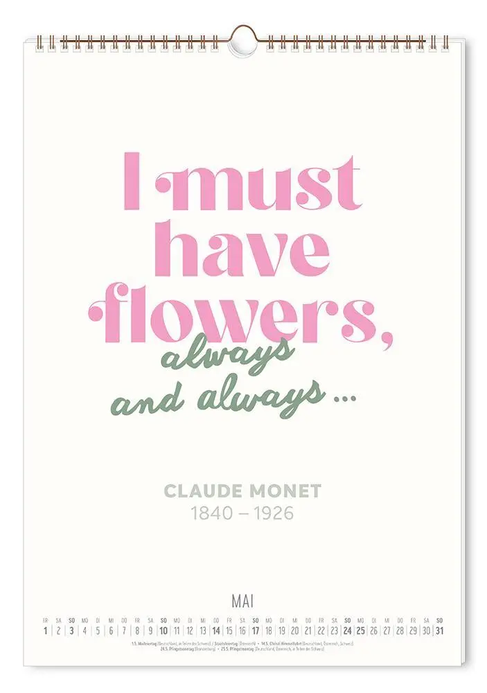 Bild: 9783986361891 | Typografie-Kalender 2026 | Wandkalender | Original | Kalender | 12 S.