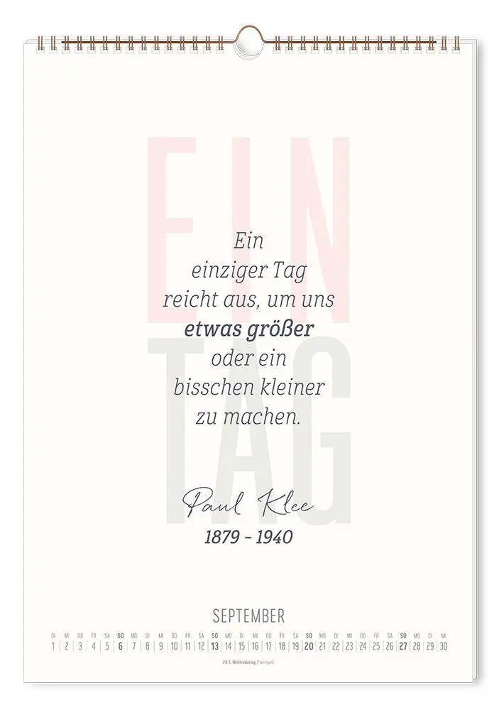 Bild: 9783986361891 | Typografie-Kalender 2026 | Wandkalender | Original | Kalender | 12 S.