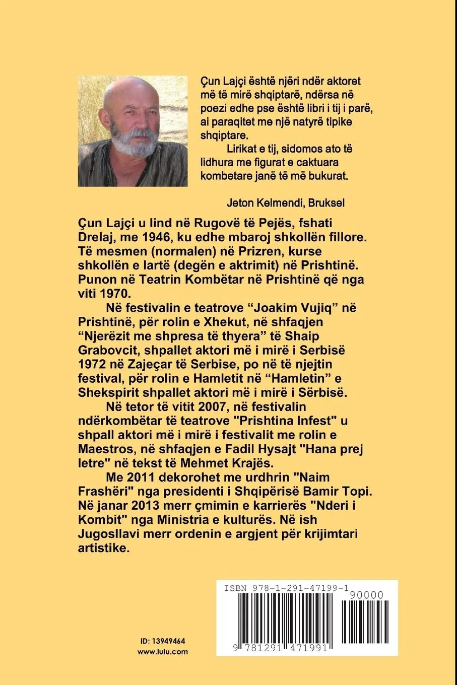 Rückseite: 9781291471991 | ZJARR I PASHUAR Poezi | Çun Lajçi | Taschenbuch | Albanisch | 2013