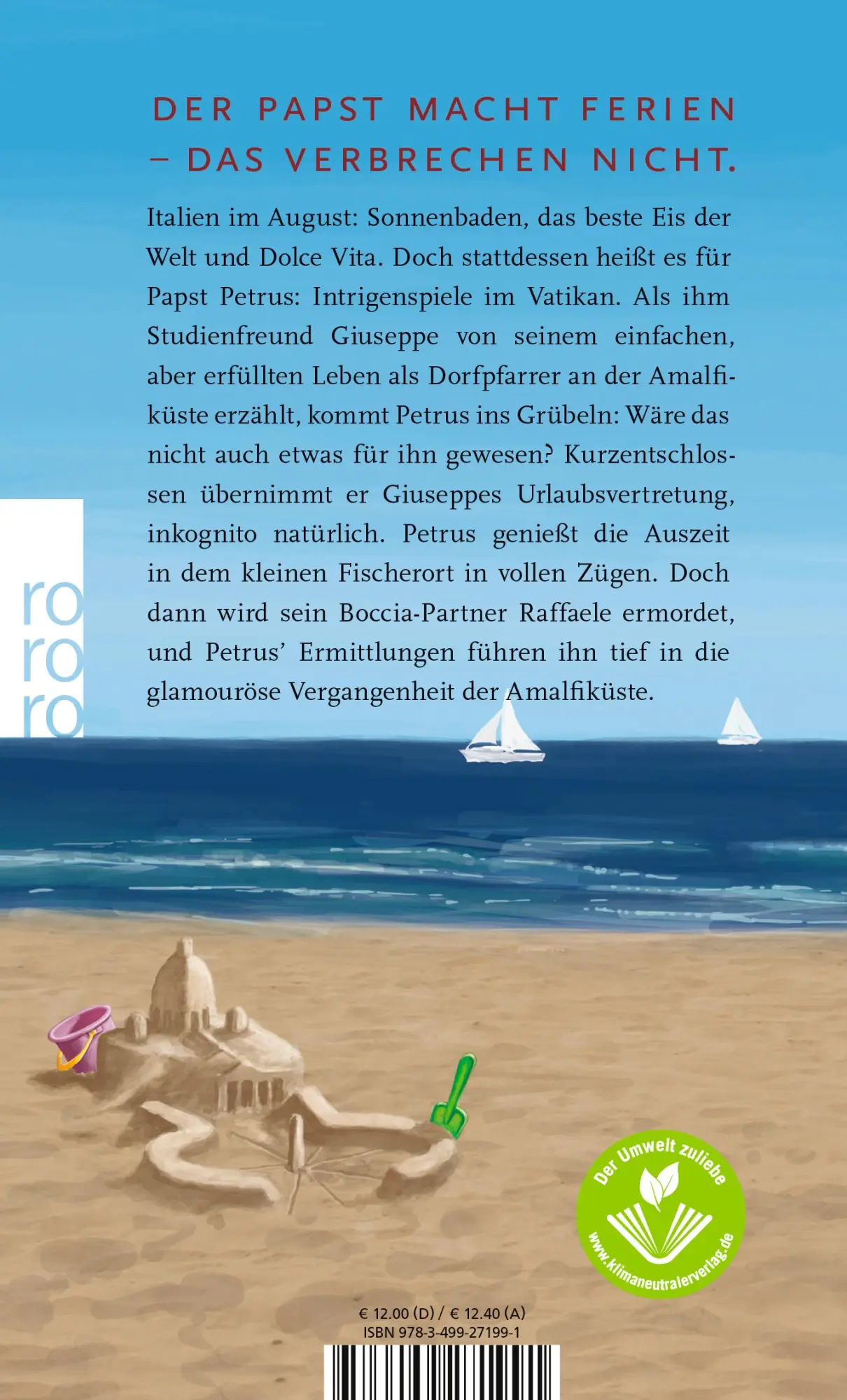 Rückseite: 9783499271991 | O sole mio! | Ein Papst-Krimi | Johanna Alba (u. a.) | Taschenbuch