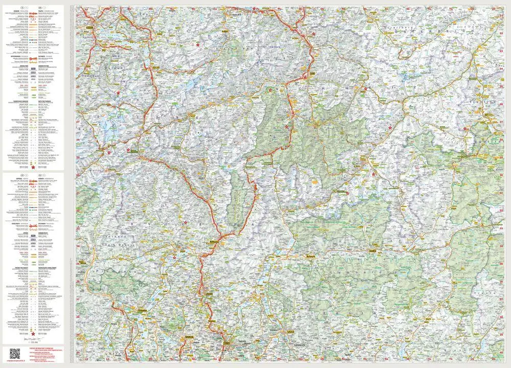Bild: 9783575021991 | MARCO POLO Reisekarte Schweiz 02 Östlicher Teil 1:225.000 | 1 Karte