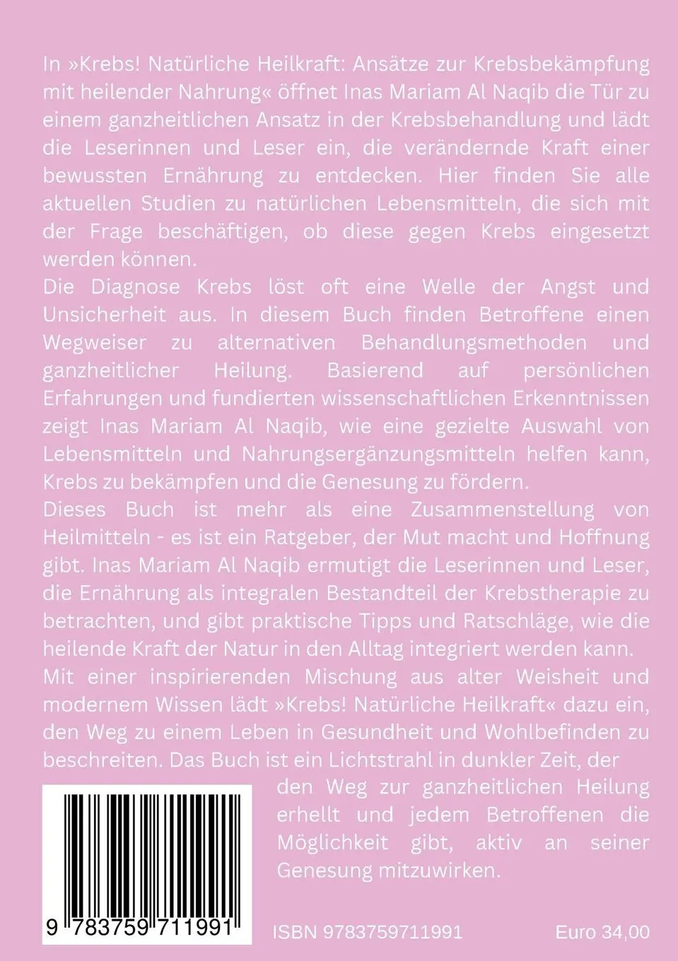 Rückseite: 9783759711991 | Krebs! Natürliche Heilkraft: Ansätze zur Krebsbekämpfung mit...