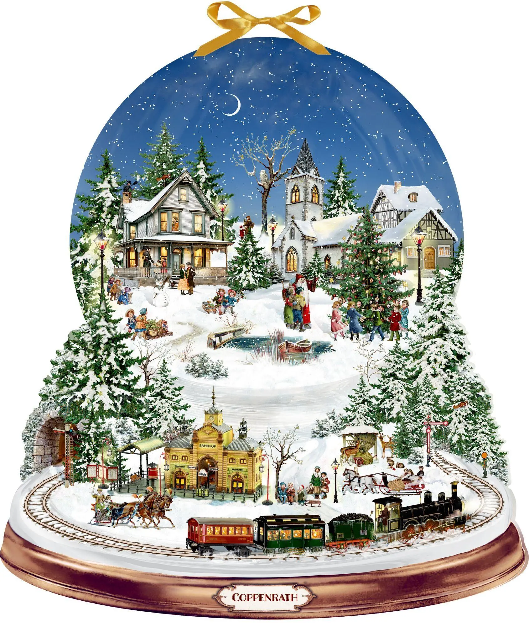 Cover: 4050003972091 | Wand-Adventskalender - Schneekugel Winterzauber | Barbara Behr | 1 S.