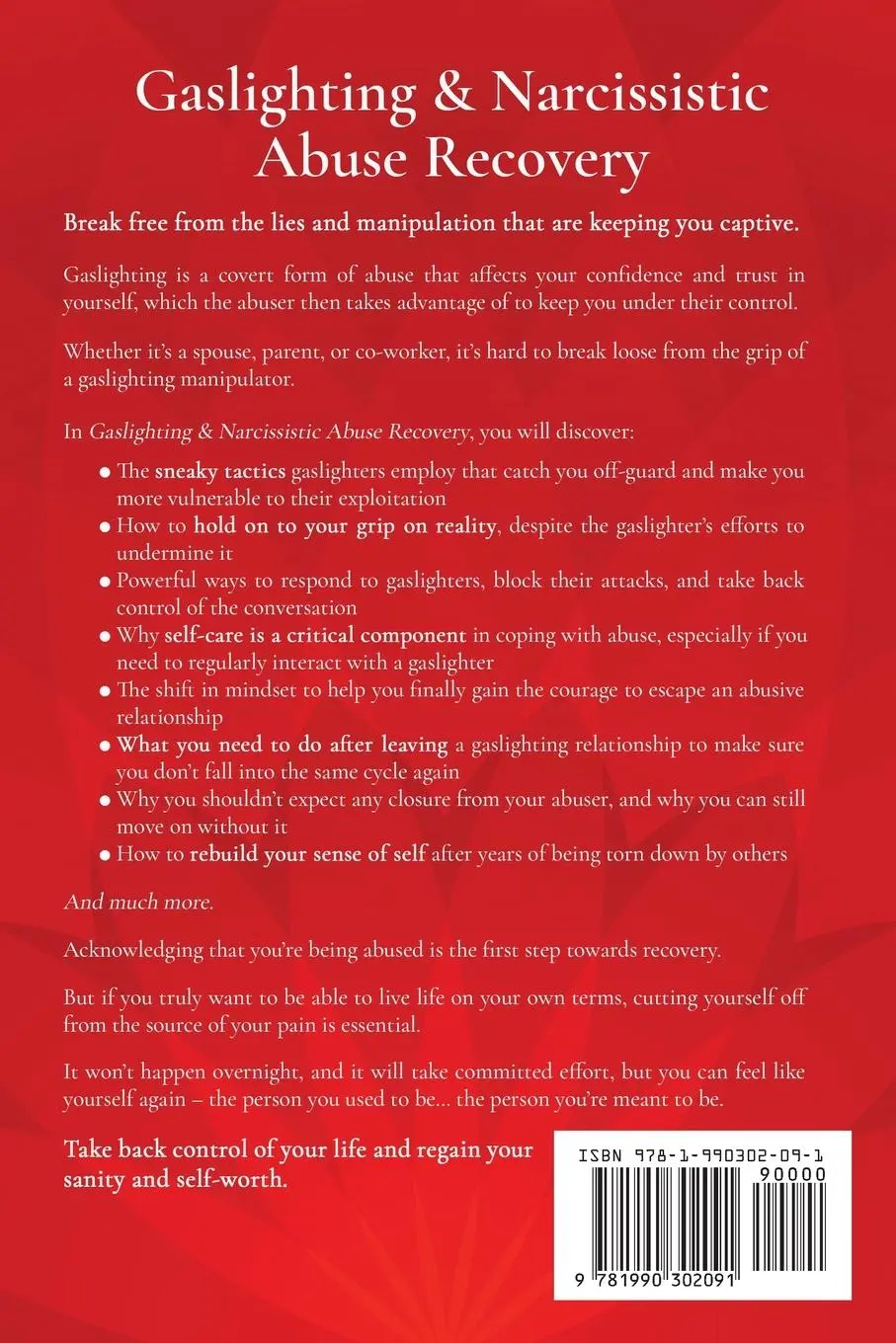 Rückseite: 9781990302091 | Gaslighting &amp; Narcissistic Abuse Recovery | Don Barlow | Taschenbuch