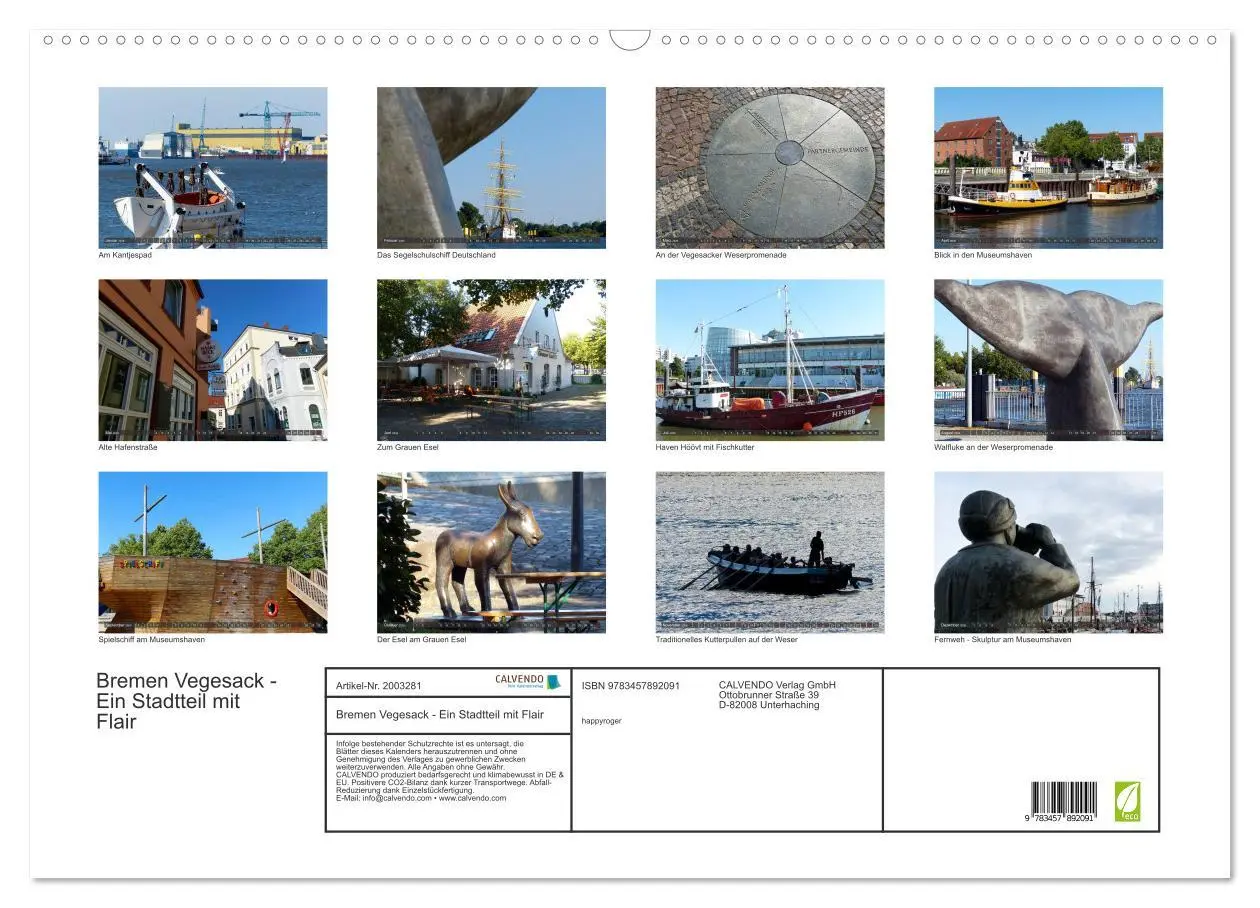 Bild: 9783457892091 | Bremen Vegesack - Ein Stadtteil mit Flair (Wandkalender 2026 DIN A2...