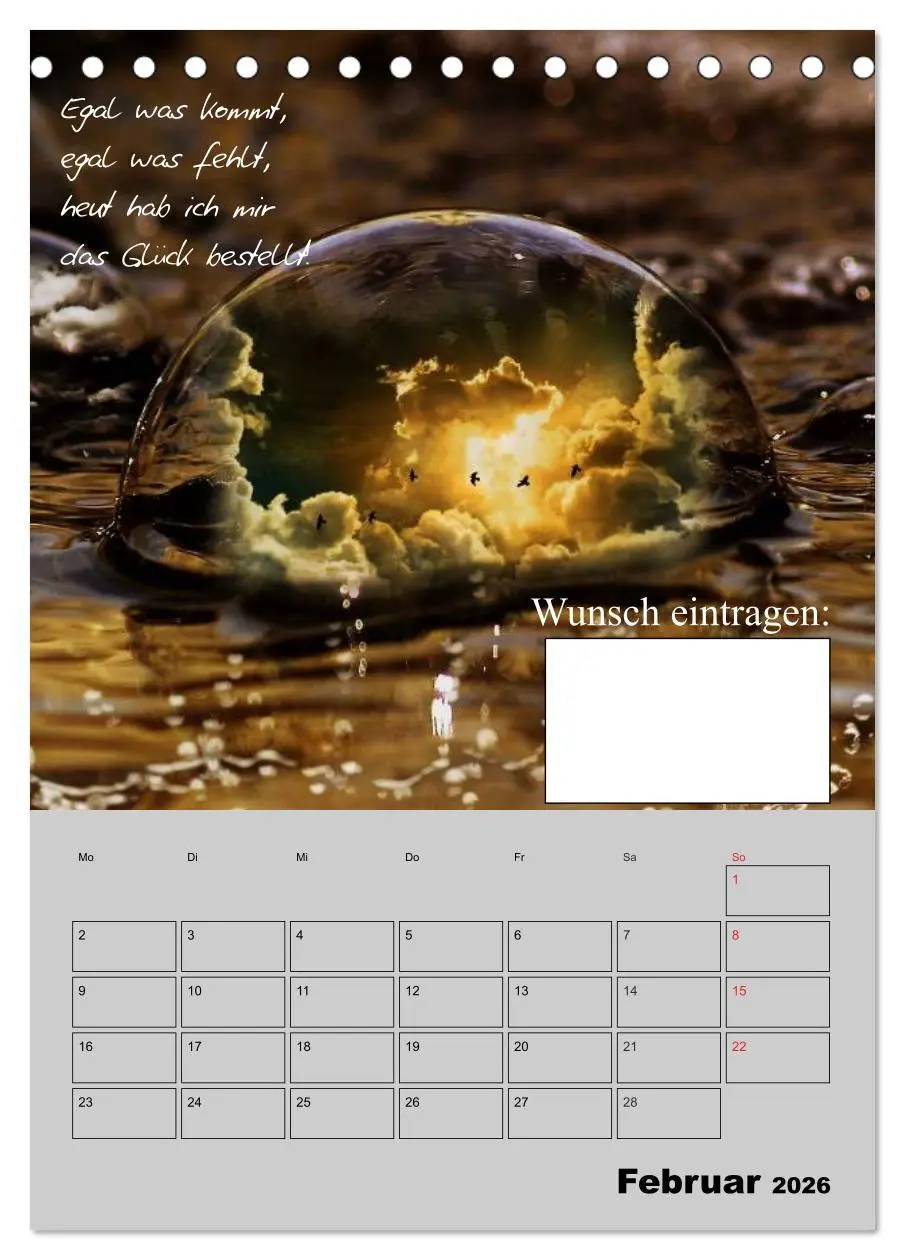 Bild: 9783516432091 | Wunsch- und Zauberkalender (Tischkalender 2026 DIN A5 hoch),...