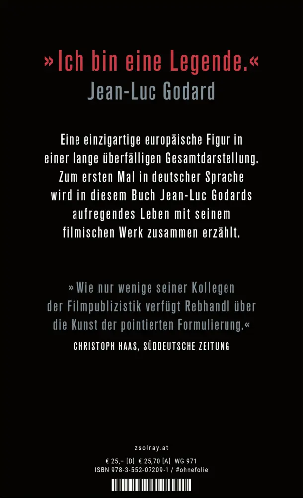 Bild: 9783552072091 | Jean-Luc Godard | Der permanente Revolutionär. Biografie | Rebhandl