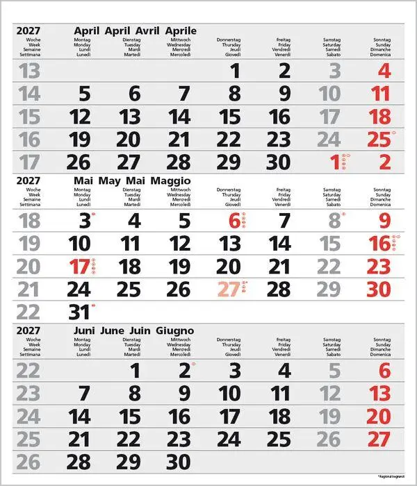 Bild: 9783819302091 | 3-Monats-Planer Comfort Grau 2027 | Verlag Korsch | Kalender | 12 S.
