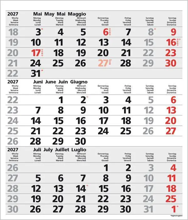 Bild: 9783819302091 | 3-Monats-Planer Comfort Grau 2027 | Verlag Korsch | Kalender | 12 S.