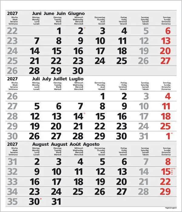 Bild: 9783819302091 | 3-Monats-Planer Comfort Grau 2027 | Verlag Korsch | Kalender | 12 S.