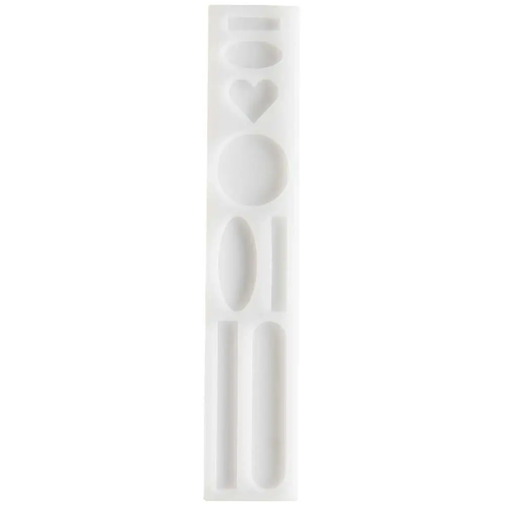 Silikon Gießform Haarspangen und Broschen / Außenmaß Silikonform 4 x 21,5 cm