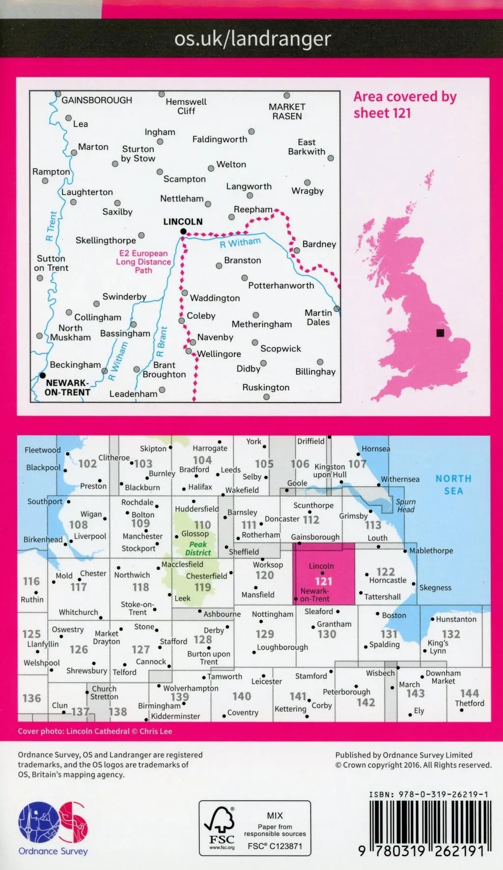 Bild: 9780319262191 | Lincoln &amp; Newark-on-Trent | Ordnance Survey | (Land-)Karte | Englisch