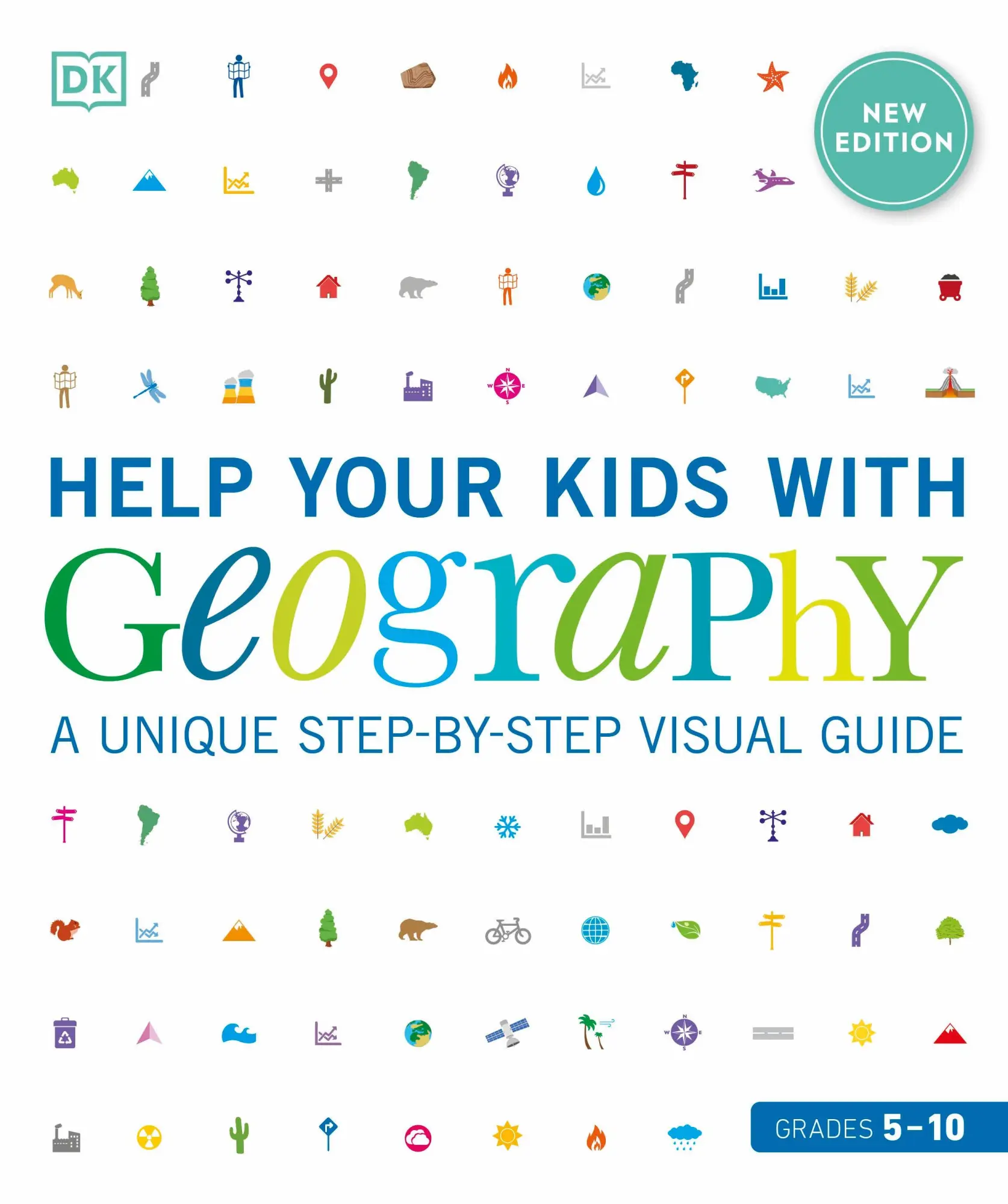 Cover: 9780744042191 | Help Your Kids with Geography, Grades 5-10: A Unique Step-By-Step...