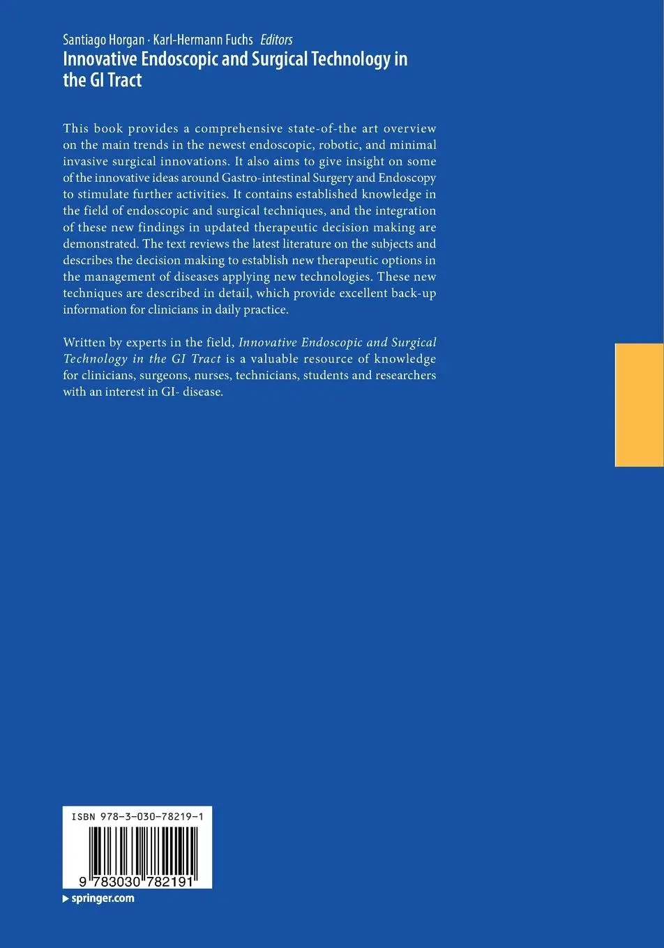 Rückseite: 9783030782191 | Innovative Endoscopic and Surgical Technology in the GI Tract | Buch