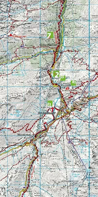 Bild: 9783259022191 | Kümmerly+Frey Wanderkarte 19 Gotthard 1:60.000 | (Land-)Karte | 2019