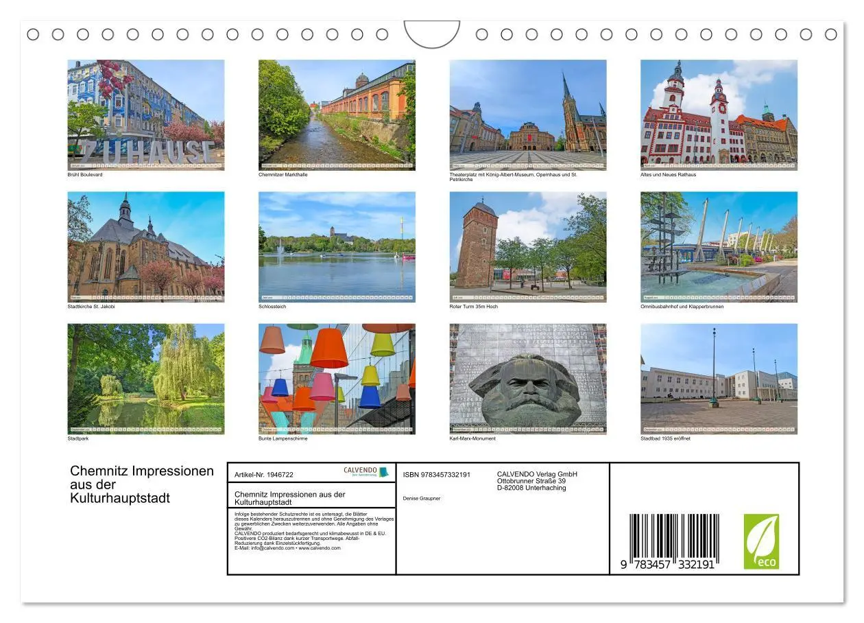 Bild: 9783457332191 | Chemnitz Impressionen aus der Kulturhauptstadt (Wandkalender 2026...