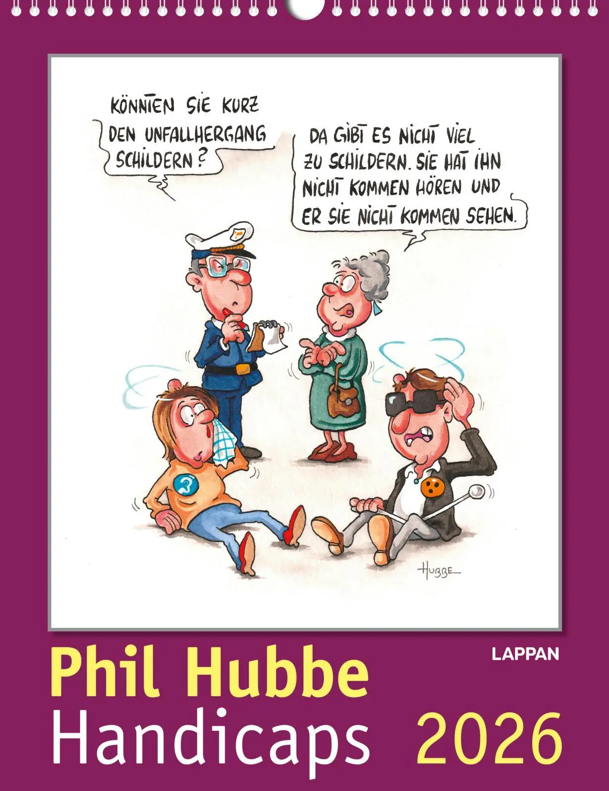Cover: 9783830322191 | Handicaps 2026: Monatskalender für die Wand | Phil Hubbe | Kalender