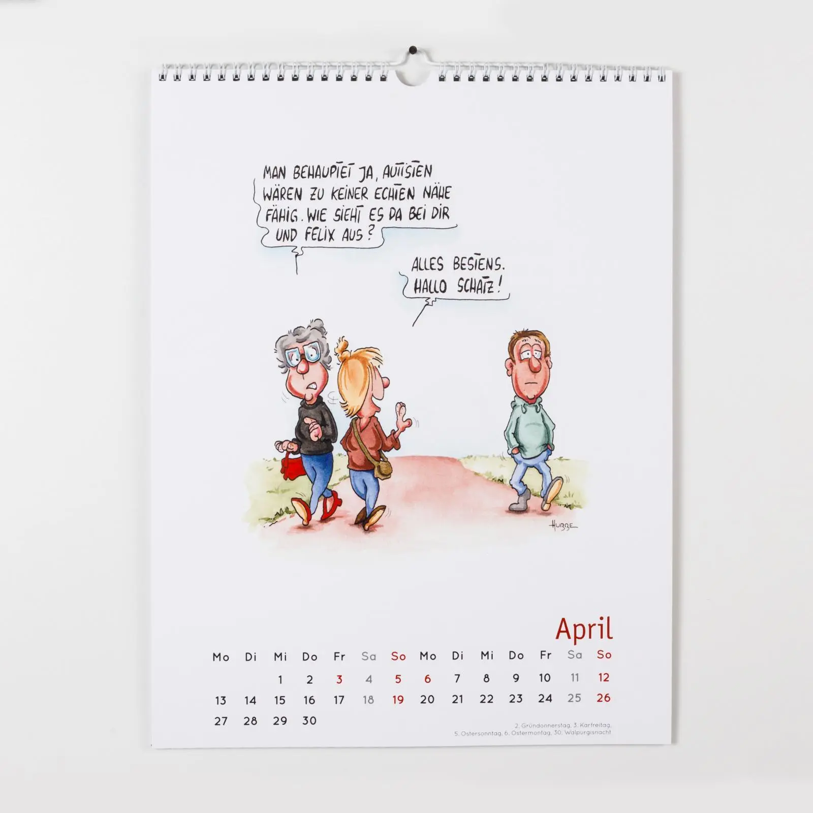 Bild: 9783830322191 | Handicaps 2026: Monatskalender für die Wand | Phil Hubbe | Kalender