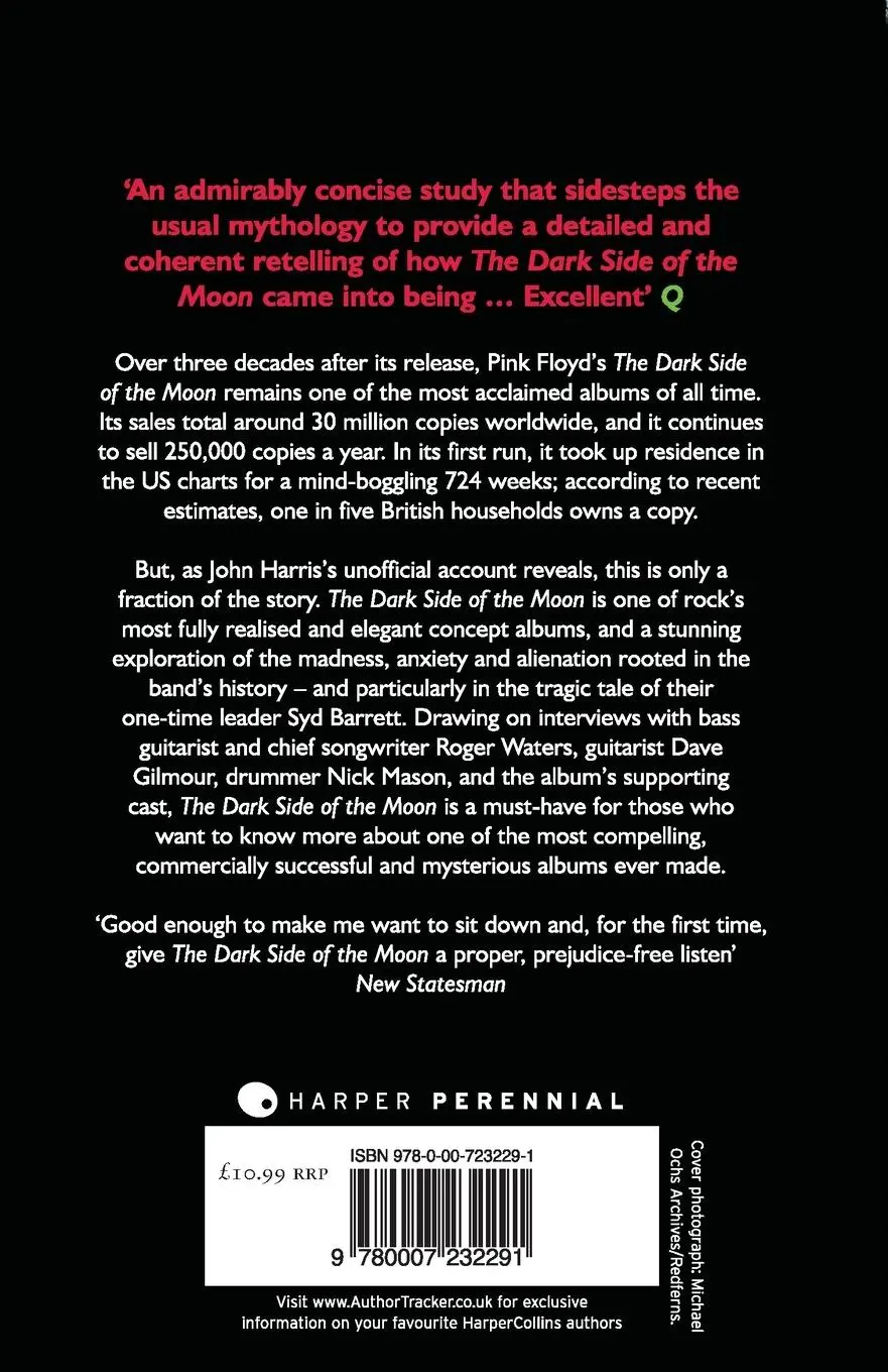 Rückseite: 9780007232291 | The Dark Side of the Moon | The Making of the Pink Floyd Masterpiece