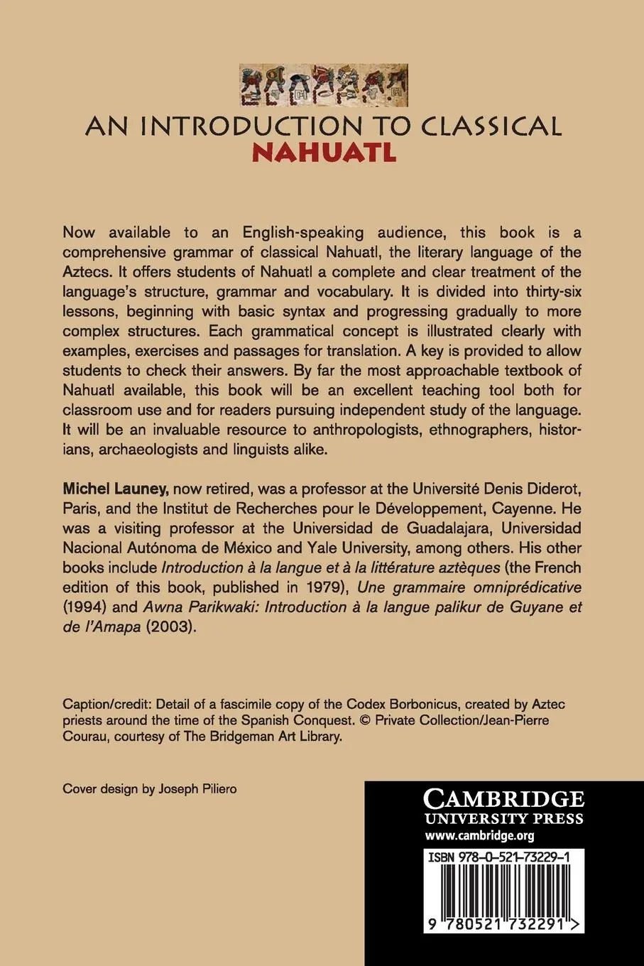 Rückseite: 9780521732291 | An Introduction to Classical Nahuatl | Michel Launey | Taschenbuch