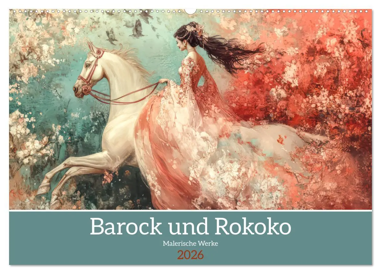 Cover: 9783457252291 | Barock und Rokoko - Malerische Werke (Wandkalender 2026 DIN A2...
