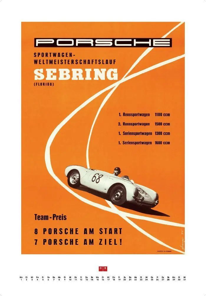 Bild: 9783667132291 | Porsche Rennplakate 2027 | Edwin Baaske | Kalender | 14 S. | Deutsch