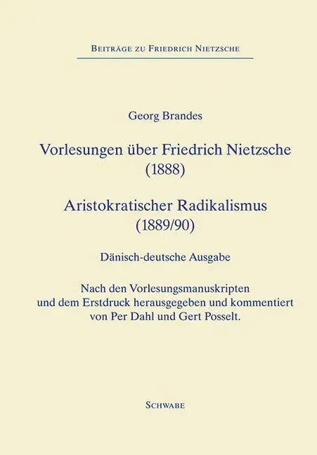 Cover: 9783796522291 | Forelæsninger om Friedrich Nietzsche (1888), Vorlesungen über...