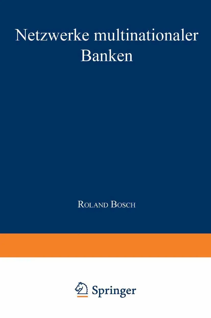 Cover: 9783824472291 | Netzwerke multinationaler Banken | Roland Bosch | Taschenbuch | xix
