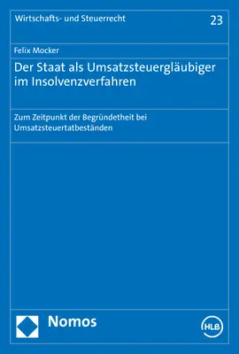 Bild: 9783848782291 | Der Staat als Umsatzsteuergläubiger im Insolvenzverfahren | Mocker