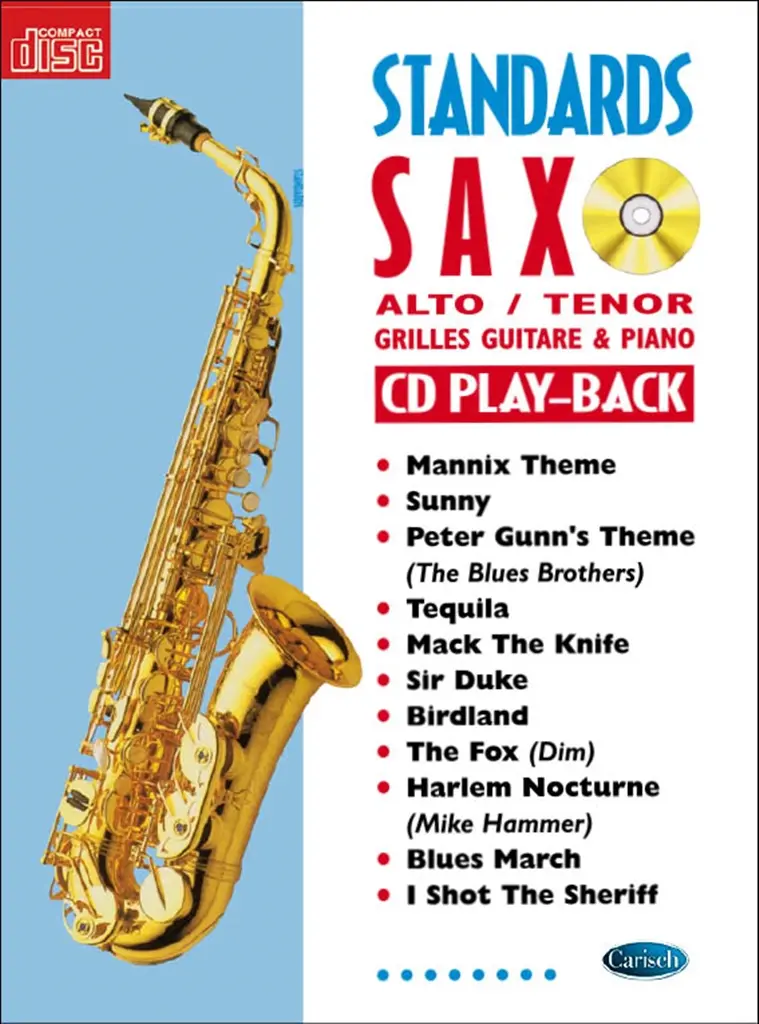 Cover: 9790231102291 | Standards Sax | Songbuch (Saxophon) | Buch + CD | Carisch France