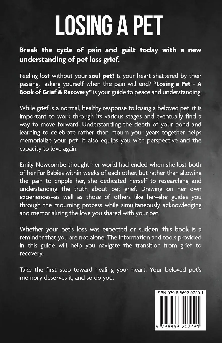 Rückseite: 9798869202291 | Losing A Pet - A Book of Grief &amp; Recovery | Emily Newcombe | Buch