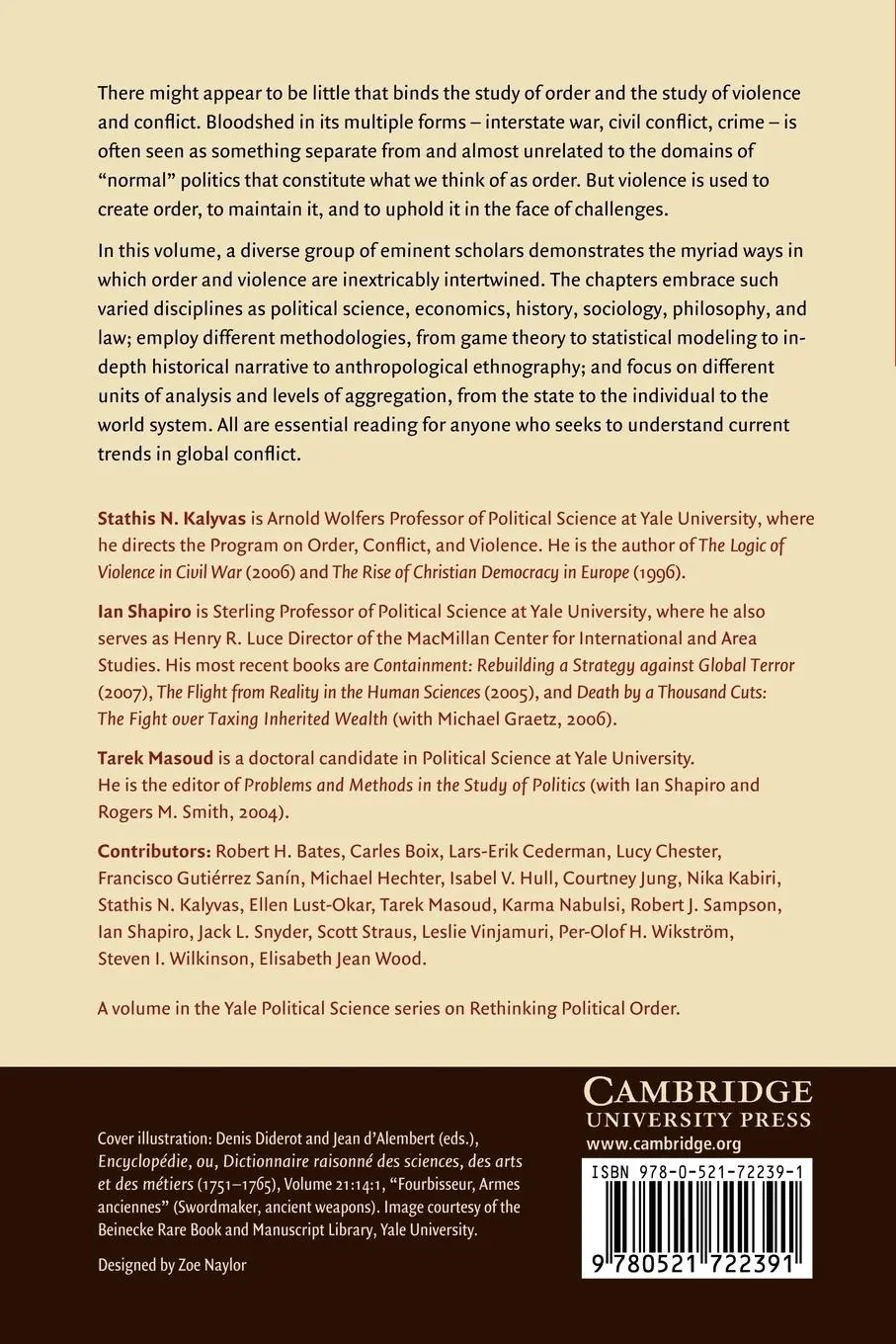 Rückseite: 9780521722391 | Order, Conflict, and Violence | Stathis N. Kalyvas (u. a.) | Buch