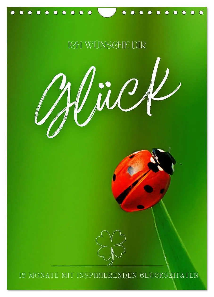 Cover: 9783516262391 | ICH WÜNSCHE DIR GLÜCK - 12 Monate mit inspirierenden Glückszitaten...
