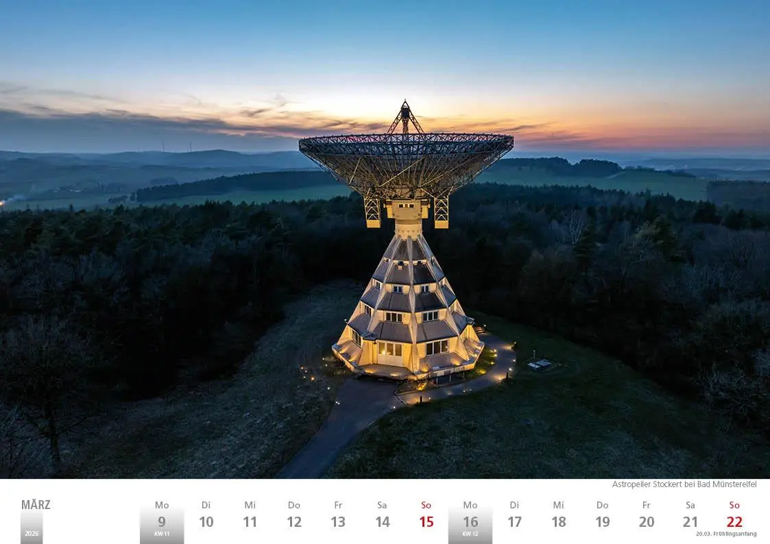 Bild: 9783965352391 | Die Eifel in Wort und Bild 2026 Bildkalender A4 quer, 28 Bilder auf...
