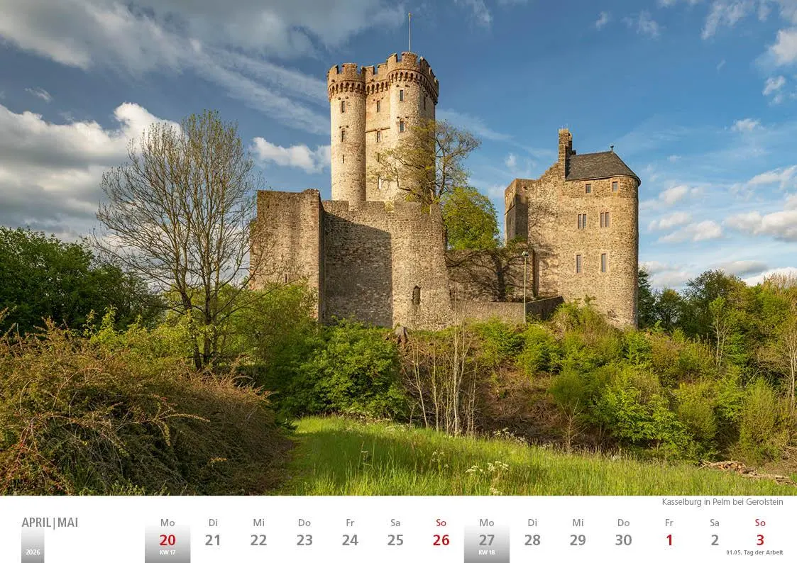 Bild: 9783965352391 | Die Eifel in Wort und Bild 2026 Bildkalender A4 quer, 28 Bilder auf...