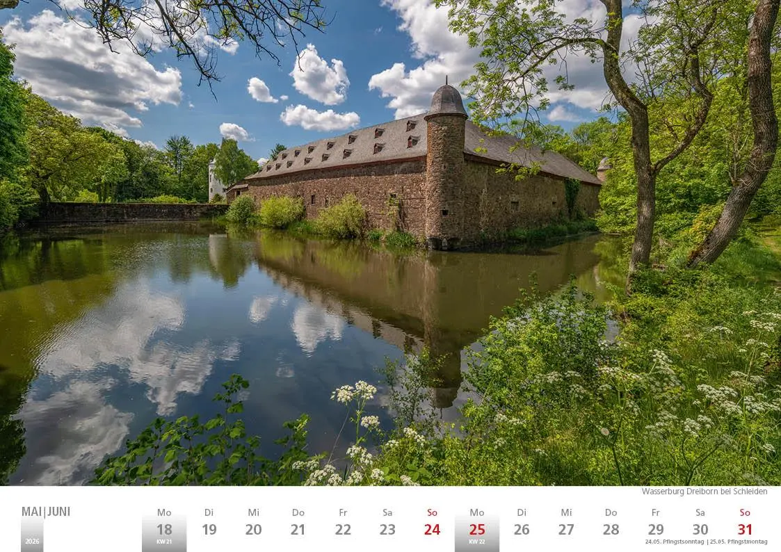 Bild: 9783965352391 | Die Eifel in Wort und Bild 2026 Bildkalender A4 quer, 28 Bilder auf...