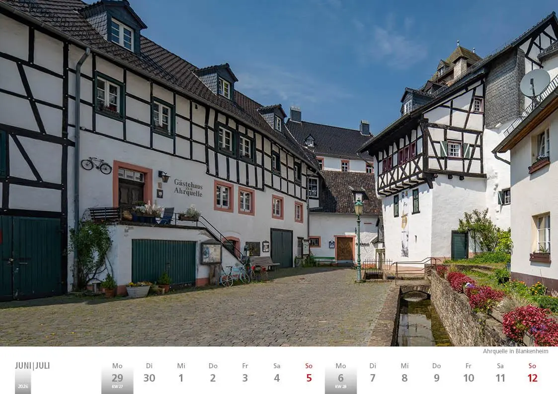 Bild: 9783965352391 | Die Eifel in Wort und Bild 2026 Bildkalender A4 quer, 28 Bilder auf...