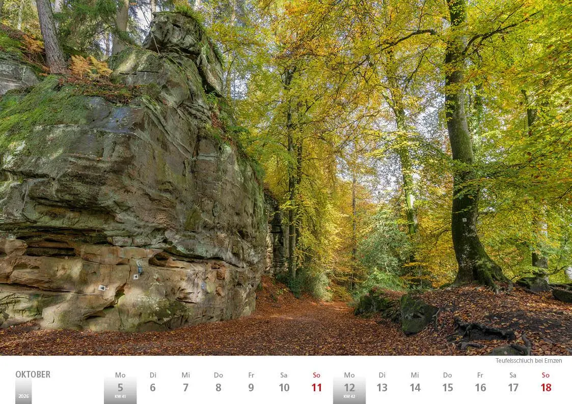 Bild: 9783965352391 | Die Eifel in Wort und Bild 2026 Bildkalender A4 quer, 28 Bilder auf...