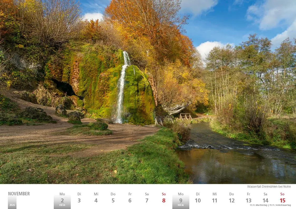 Bild: 9783965352391 | Die Eifel in Wort und Bild 2026 Bildkalender A4 quer, 28 Bilder auf...