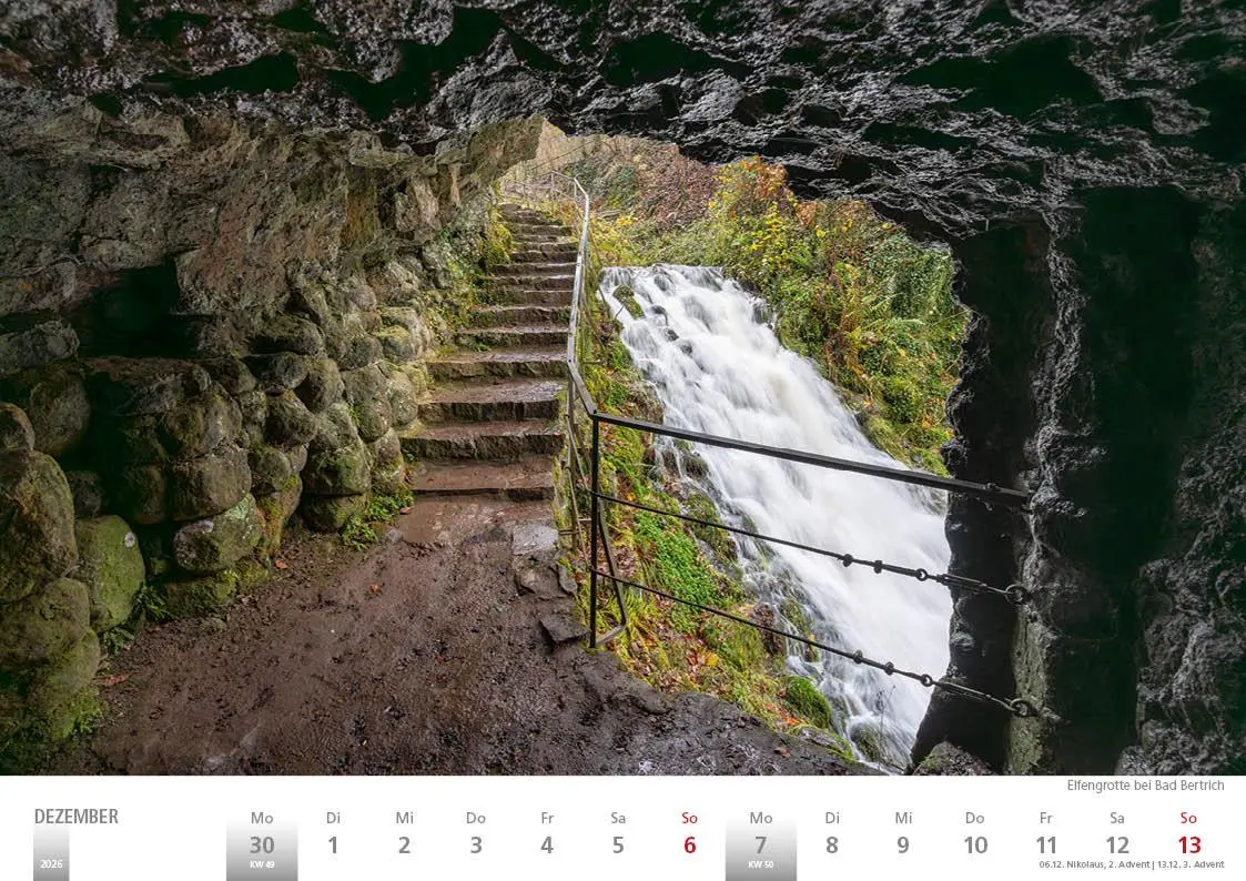 Bild: 9783965352391 | Die Eifel in Wort und Bild 2026 Bildkalender A4 quer, 28 Bilder auf...