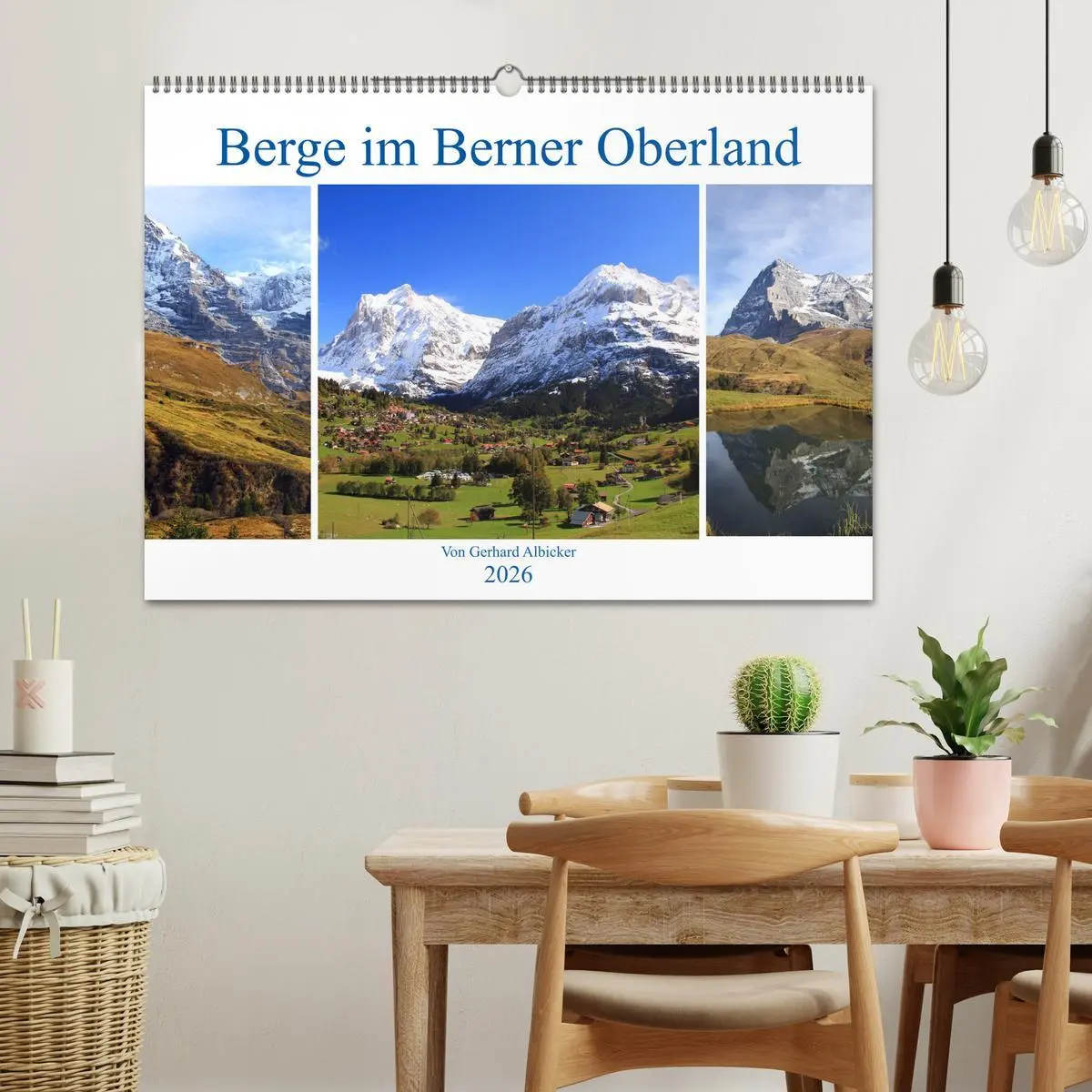 Bild: 9783457922491 | Berge im Berner Oberland (Wandkalender 2026 DIN A2 quer), CALVENDO...