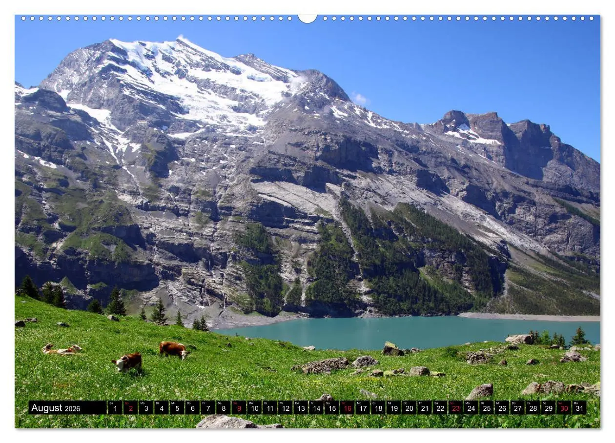 Bild: 9783457922491 | Berge im Berner Oberland (Wandkalender 2026 DIN A2 quer), CALVENDO...