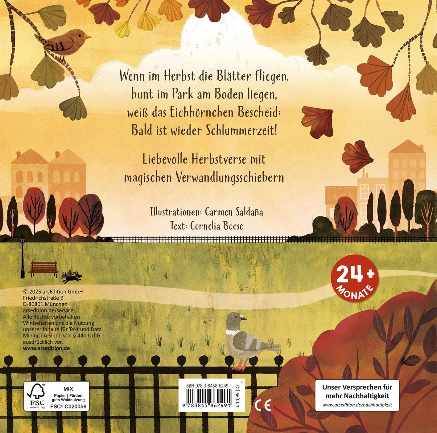 Rückseite: 9783845862491 | Wenn im Herbst die Blätter fallen | Cornelia Boese | Buch | 14 S.