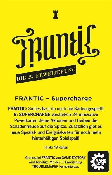 Bild: 7640142762591 | Game Factory - Frantic Supercharge | Game Factory | Spiel | Brettspiel