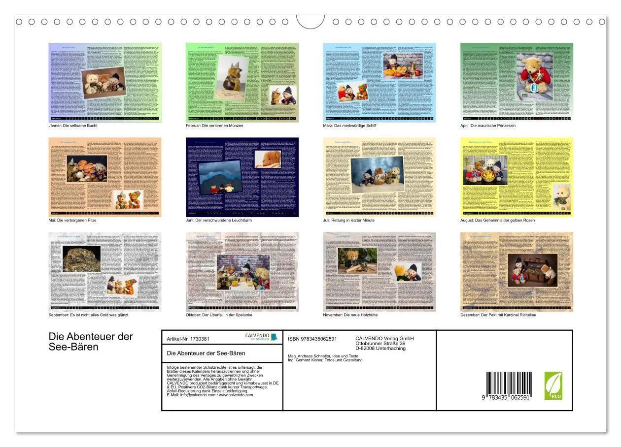 Bild: 9783435062591 | Die Abenteuer der See-Bären (Wandkalender 2025 DIN A3 quer),...