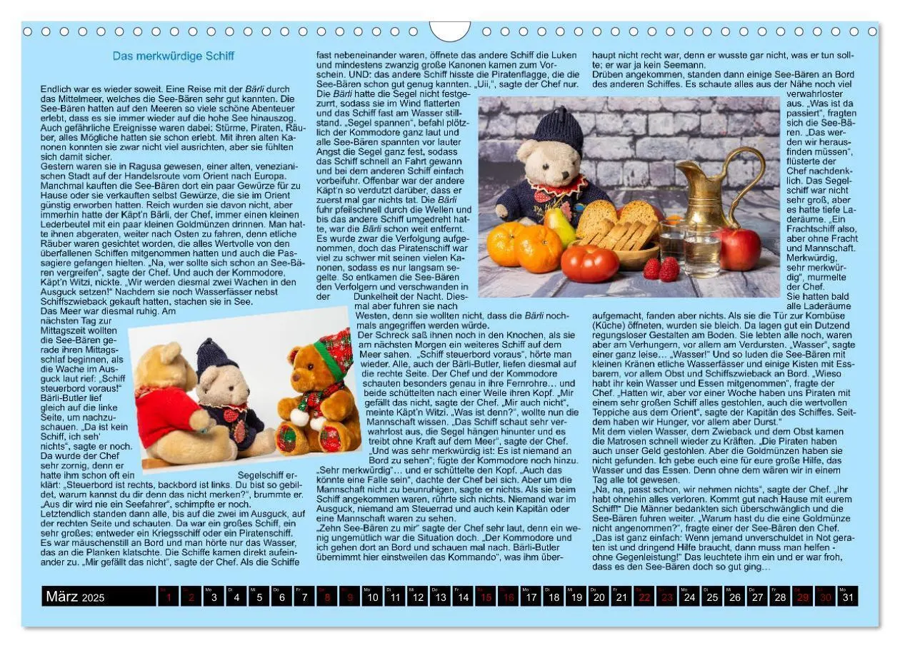 Bild: 9783435062591 | Die Abenteuer der See-Bären (Wandkalender 2025 DIN A3 quer),...