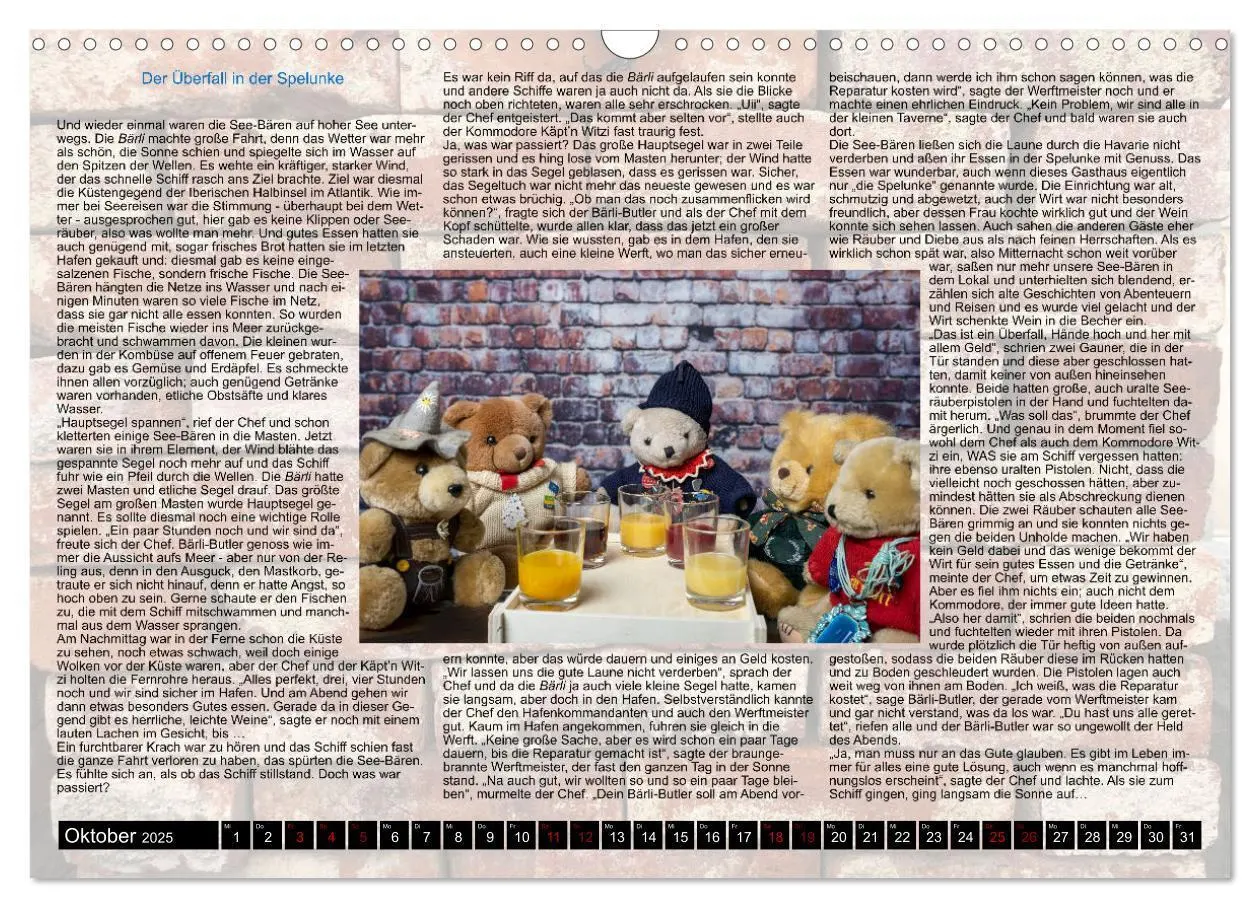 Bild: 9783435062591 | Die Abenteuer der See-Bären (Wandkalender 2025 DIN A3 quer),...