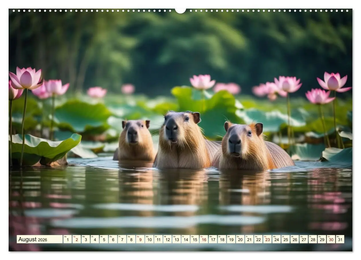 Bild: 9783457392591 | Capybaras - Wasserschweine die Herren der Gräser (hochwertiger...