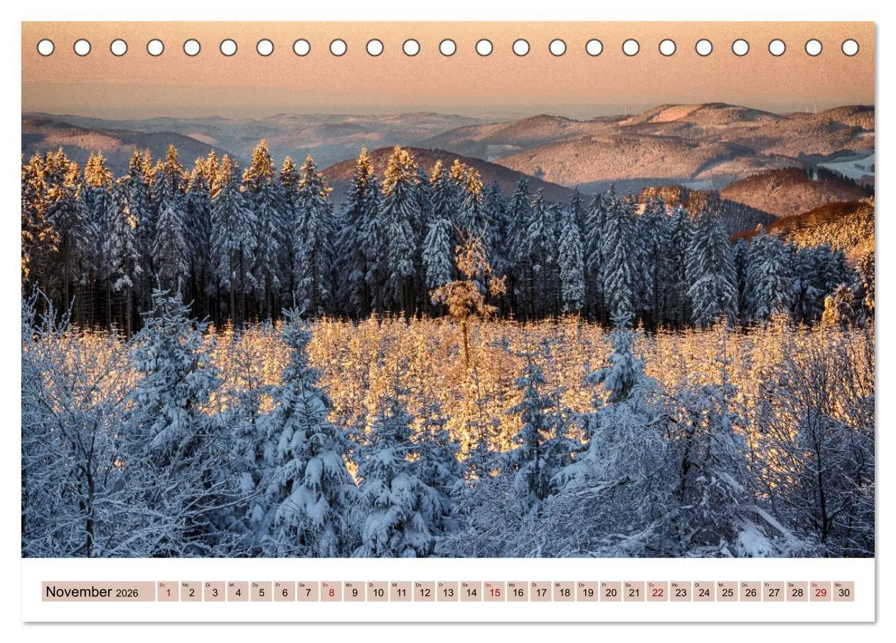 Bild: 9783457912591 | Sauerland - Land der tausend Berge (Tischkalender 2026 DIN A5...